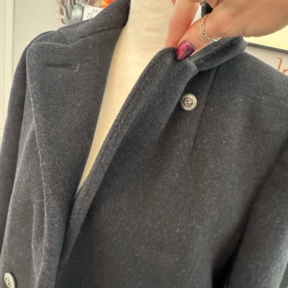 JG Hook 100% Pure Wool Double-Breasted Coat Size 6 Made in USA - Picture 3 of 9